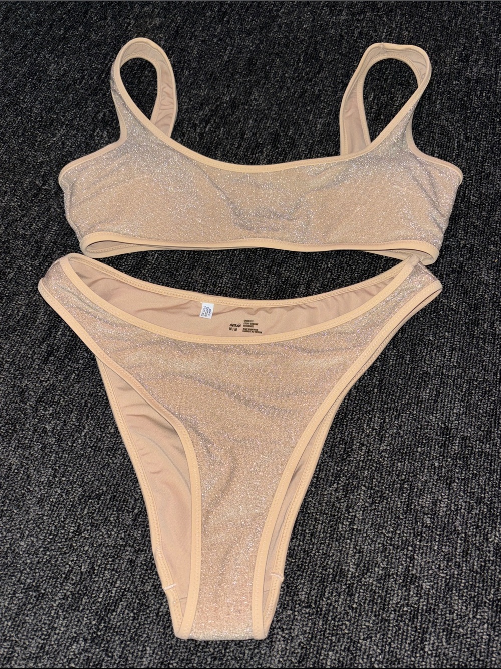 Aerie Sparkle Bikini Cheekiest Coupe